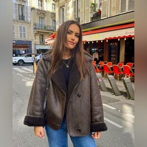 Zara Relaxed Double Faced Jacket